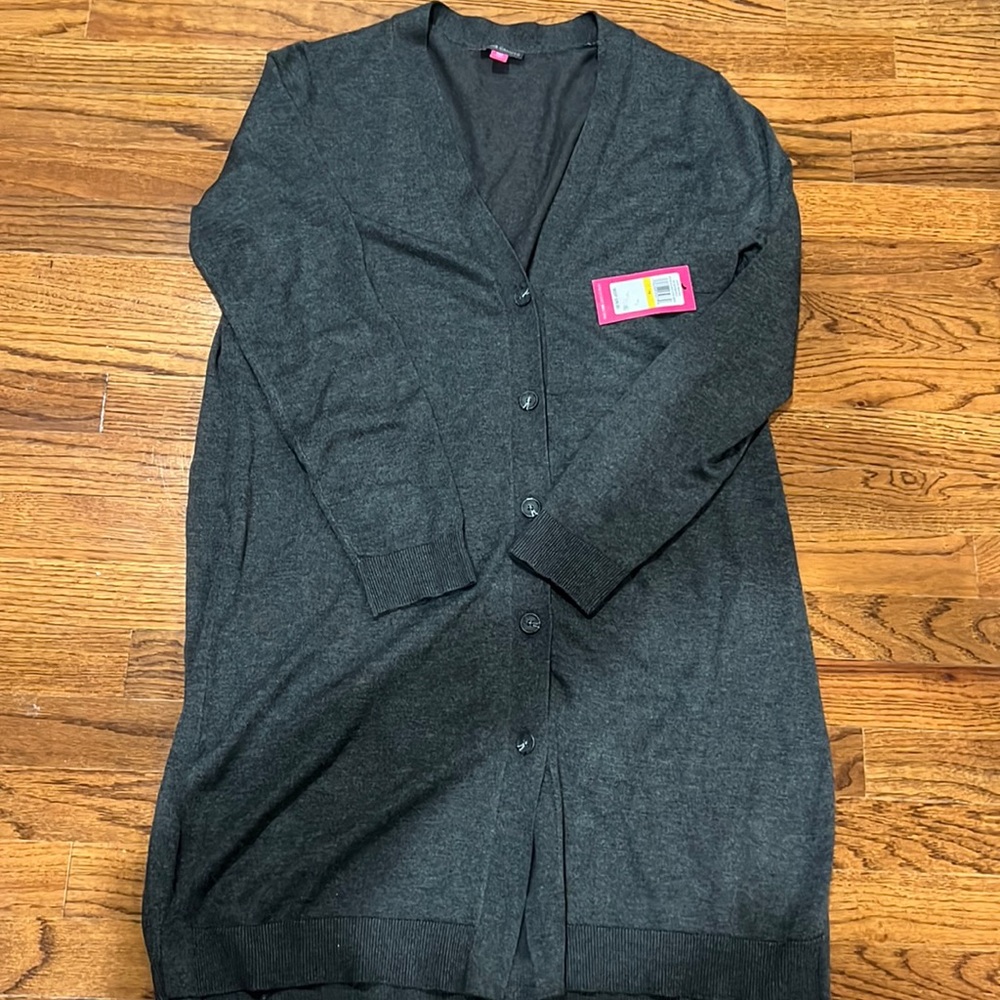 NWT Vince camuto womens long cardigan size PM